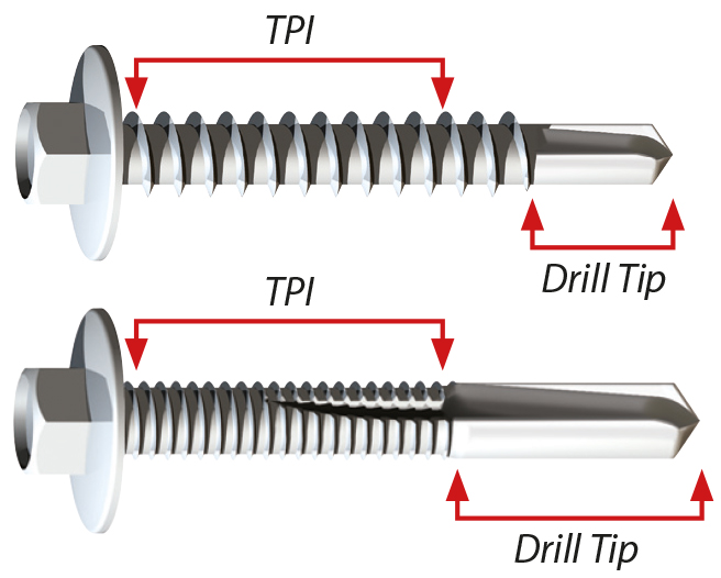 Click to open TIMco's Screw Measuring PDF Screw Teeth Per Inch (TPI)
